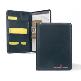 Meeting Portfolio - Simulated Leather Promotional Custom Imprinted With Logo