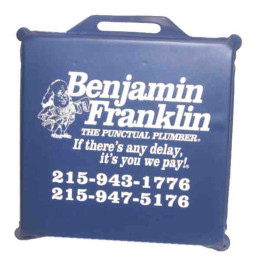 Stadium Cushion - Vinyl - 14" x 14" x 1 1/2" Promotional Custom Imprinted