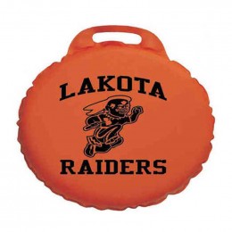 Stadium Cushion - Round Vinyl - 13.5" Dia. x 2" Promotional Custom Imprinted With Logo Stadium Cushion - Round Vinyl - 13.5" Dia. x 2" Promotional Custom Imprinted With Logo