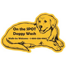 Dog Flexible Magnet Promotional Custom Imprinted With Logo
