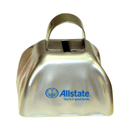 3 Inch Silver Metal Cowbell Promotional Custom Imprinted With Logo 3 Inch Silver Metal Cowbell Promotional Custom Imprinted With Logo