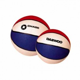 5 Inch Red, White, & Blue Basketball Promotional Custom Imprinted With Logo
