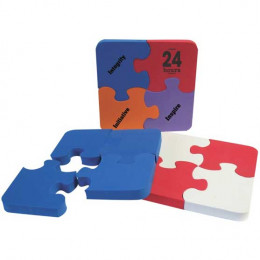 4 Part Puzzle Promotional Custom Imprinted With Logo