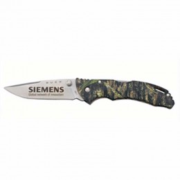 Bantam BLW Camo Lockback Buck Knife Promotional Custom Imprinted With Logo