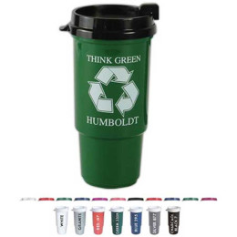 Recycled 16 oz. Insulated Auto Mug Promotional Custom Imprinted With Logo