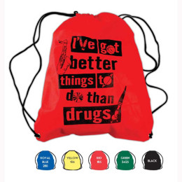 Non-Woven Drawstring Backpack Promotional Custom Imprinted With Logo Non-Woven Drawstring Backpack Promotional Custom Imprinted With Logo