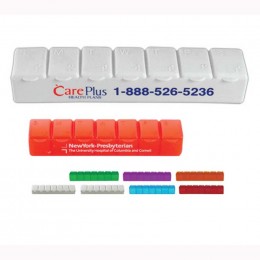 Seven Day Pill Case Promotional Custom Imprinted With Logo