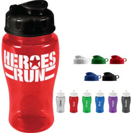 18 oz. Poly-Pure Sports Bottle with Flip Top Lid Promotional Custom Imprinted With Logo