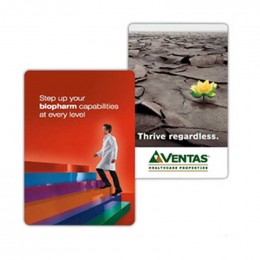 Full Color Printed Bridge Cards Promotional Custom Imprinted With Logo