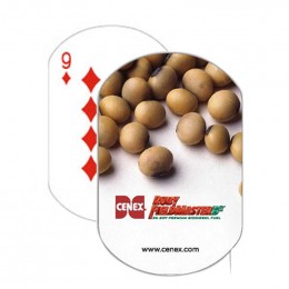 Oval Playing Cards - Full Color Promotional Custom Imprinted With Logo