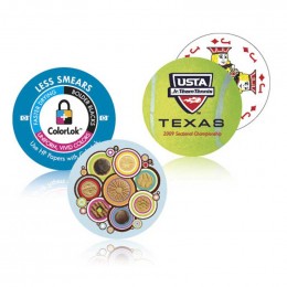 Round Playing Cards - Full Color Promotional Custom Imprinted With Logo