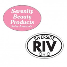 Oval Bumper Sticker Magnet Promotional Custom Imprinted With Logo Oval Bumper Sticker Magnet Promotional Custom Imprinted With Logo