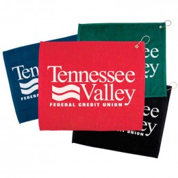 15 in. x 18 in. Hemmed Color Towel Promotional Custom Imprinted With Logo