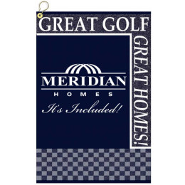 16 in. x 19 in. Custom Woven Golf Towel Promotional Custom Imprinted With Logo