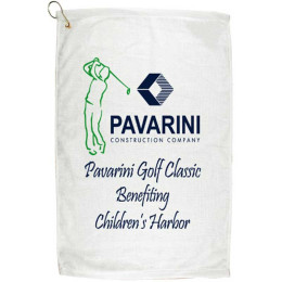 16 in. x 25 in. Golf Towel Promotional Custom Imprinted With Logo