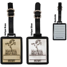 Custom Quiet Metals Bag Tag Promotional Custom Imprinted With Logo