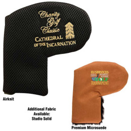 Designer Fabric Putter Cover Promotional Custom Imprinted With Logo
