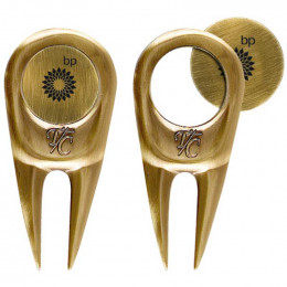 Engraved Ball Marker Divot Tool Promotional Custom Imprinted With Logo