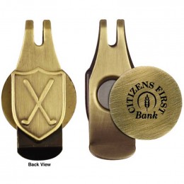 Engraved Ball Marker Hat Clip Promotional Custom Imprinted With Logo