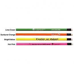Neon Buy Write Pencil Promotional Custom Imprinted With Logo Neon Buy Write Pencil Promotional Custom Imprinted With Logo