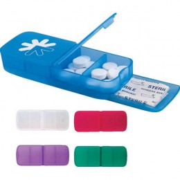 Pill Organizer Bandage Dispenser Promotional Custom Imprinted With Logo
