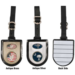 Quiet Metals Bag Tag Promotional Custom Imprinted With Logo