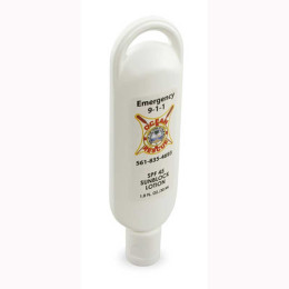 SPF 15 Sunscreen Loop Tottle - 1Oz Promotional Custom Imprinted With Logo