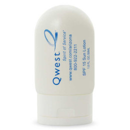SPF 15 Sunscreen Tottle - 1 Oz Promotional Custom Imprinted With Logo