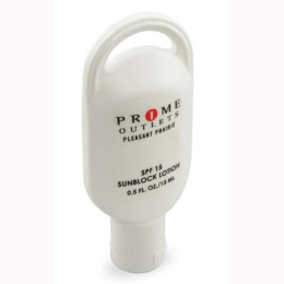 SPF 15 Sunscreen Loop Tottle - 0.5 Oz Promotional Custom Imprinted With Logo
