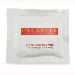 SPF 15 Sunscreen Towelettes Promotional Custom Imprinted With Logo