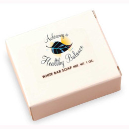 White Bar Soap in Carton Promotional Custom Imprinted With Logo