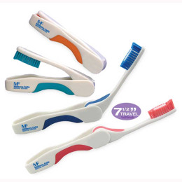 Pop-Up Travel Toothbrush Promotional Custom Imprinted With Logo