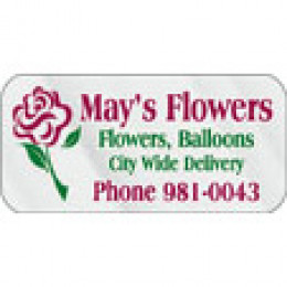 Die Cut Rectangle Labels Promotional Custom Imprinted With Logo