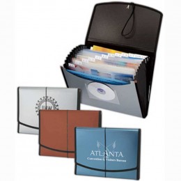 Apollo Divided Portfolio Promotional Custom Imprinted With Logo