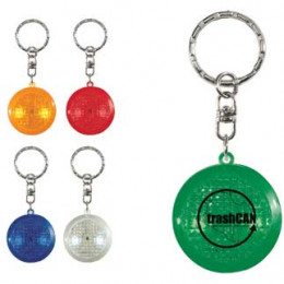 Round Soft Touch LED Key Chain Promotional Custom Imprinted With Logo