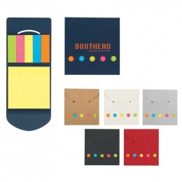 Sticky Notes & Flags in Pocket Case Promotional Custom Imprinted With Logo