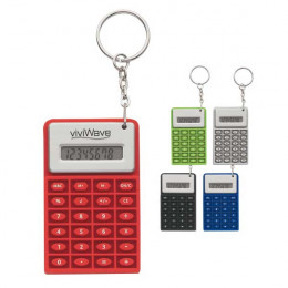 Super Mini Flexi Calc Key Chain Promotional Custom Imprinted With Logo