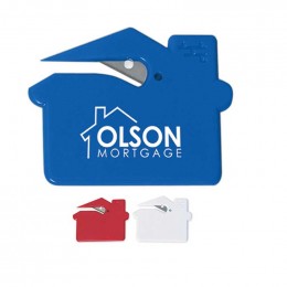 House Shape Slitter Promotional Custom Imprinted With Logo
