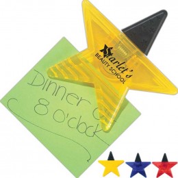 Star Shape Clip Promotional Custom Imprinted With Logo
