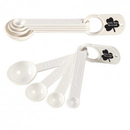 Set of Four Measuring Spoons Promotional Custom Imprinted With Logo Set of Four Measuring Spoons Promotional Custom Imprinted With Logo