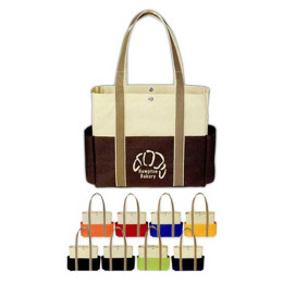 Tri-Color Tote Bag Promotional Custom Imprinted With Logo Tri-Color Tote Bag Promotional Custom Imprinted With Logo