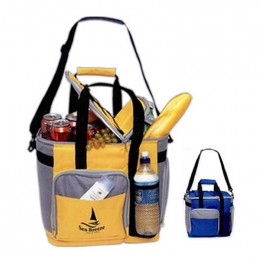 Large Insulated Kooler Tote - Silk-Screen Promotional Custom Imprinted With Logo