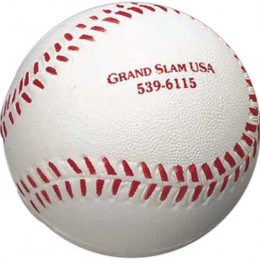 Baseball Stress Toy Promotional Custom Imprinted With Logo