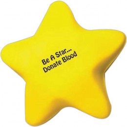 Star Shaped Stress Ball Promotional Custom Imprinted With Logo