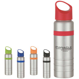 24 oz. Stainless Steel Tumbler with Silicon Grip Promotional Custom Imprinted With Logo