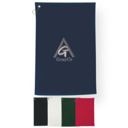 100% Cotton Golf Towel Promotional Custom Imprinted With Logo