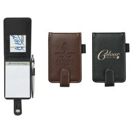 Pebble Grain Flip Open Jotter Promotional Custom Imprinted With Logo