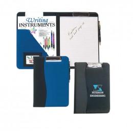 Microfiber Clipboard with Embossed PVC Trim Promotional Custom Imprinted With Logo