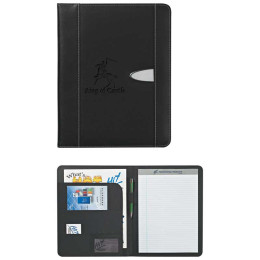 Eclipse Bonded Leather 8 1/2" x 11" Portfolio Promotional Custom Imprinted With Logo