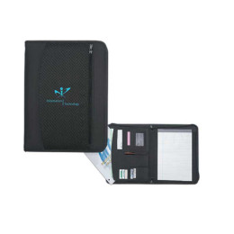 Zip Up Traveler Portfolio Promotional Custom Imprinted With Logo